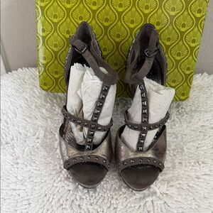 Gianni Bini Metallic Studded Heels
